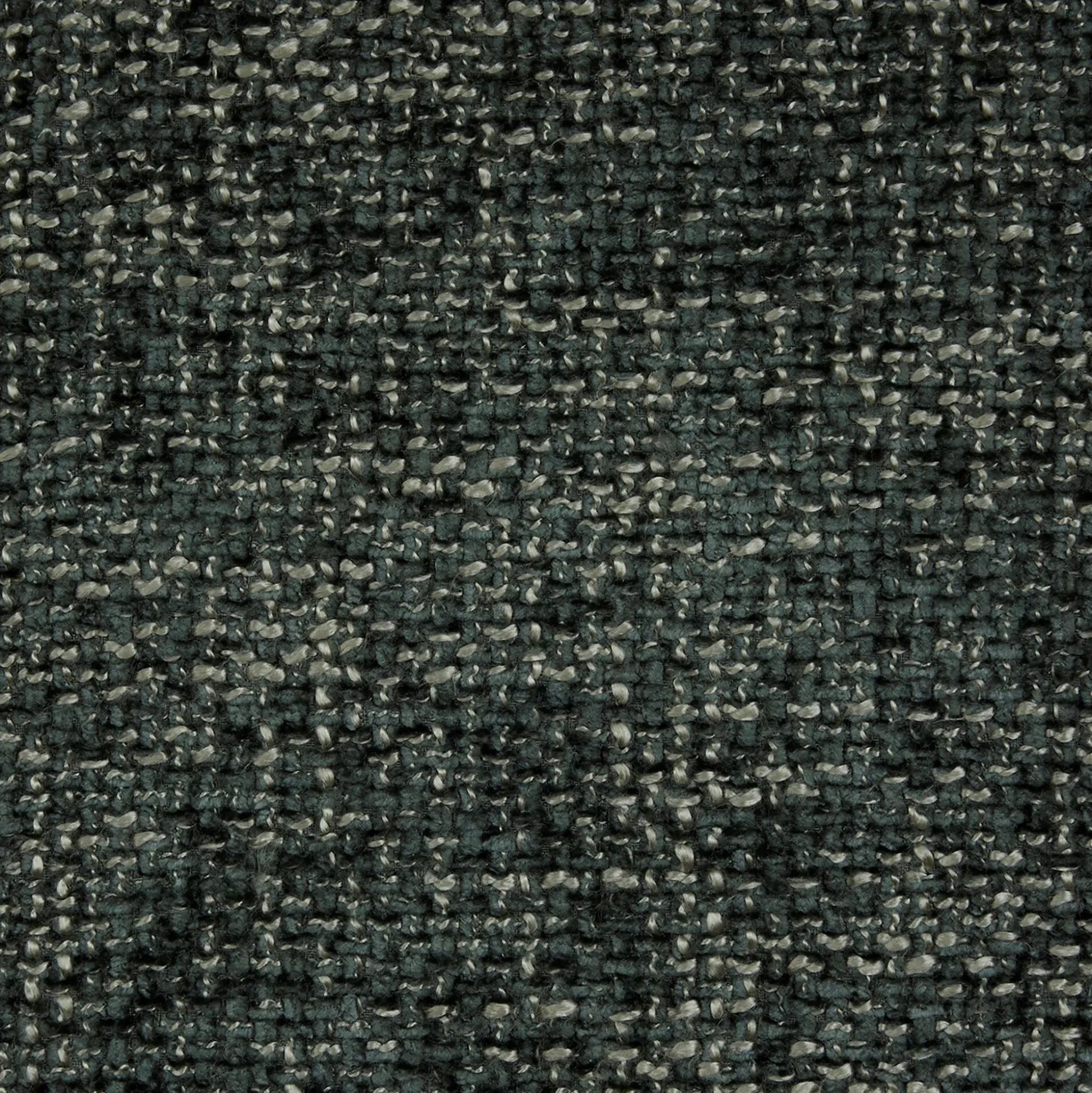 Fauteuil fixe en tissu chenille - bleu calaluna