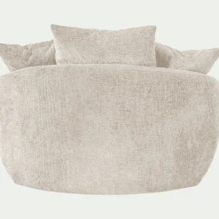 Fauteuil pivotant en tissu Genesis - beige