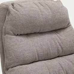Fauteuil pivotant en tissu - taupe