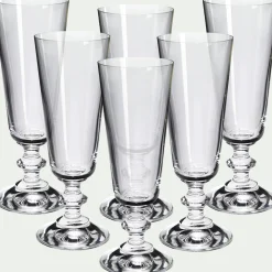 Flûte à champagne conique en verre 17cl - transparent