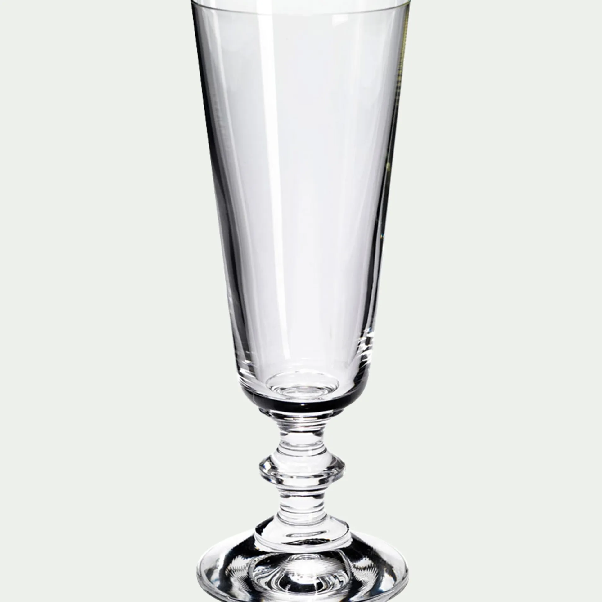 Flûte à champagne conique en verre 17cl - transparent