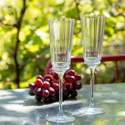 Flûte à champagne en cristallin 17cl - transparent