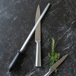 Fusil à aiguiser professionnel avec mèche en diamant - noir
