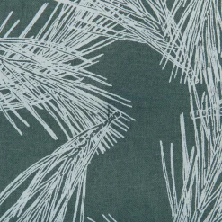 Galette de chaise de jardin en tissu déperlant motifs pins d'Alep - vert cèdre