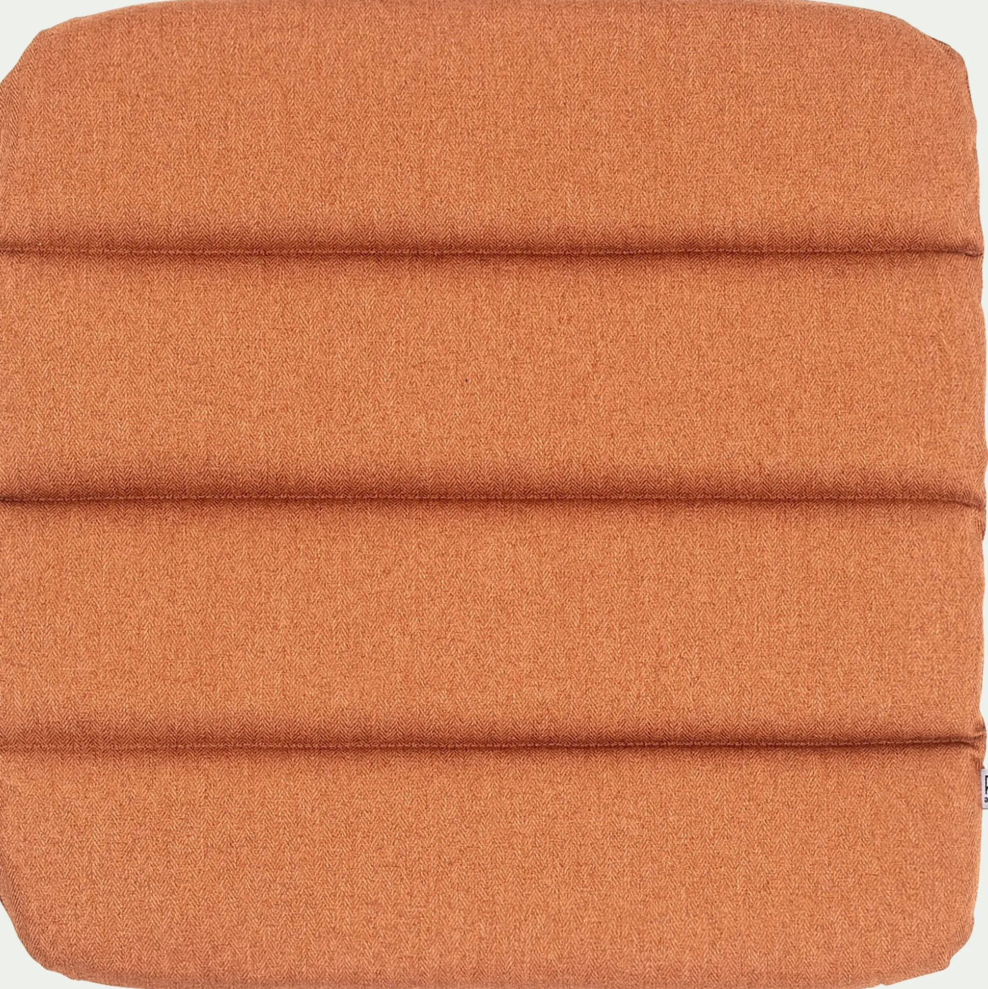 Galette de chaise indoor & outdoor en tissu déperlant - marron rustrel