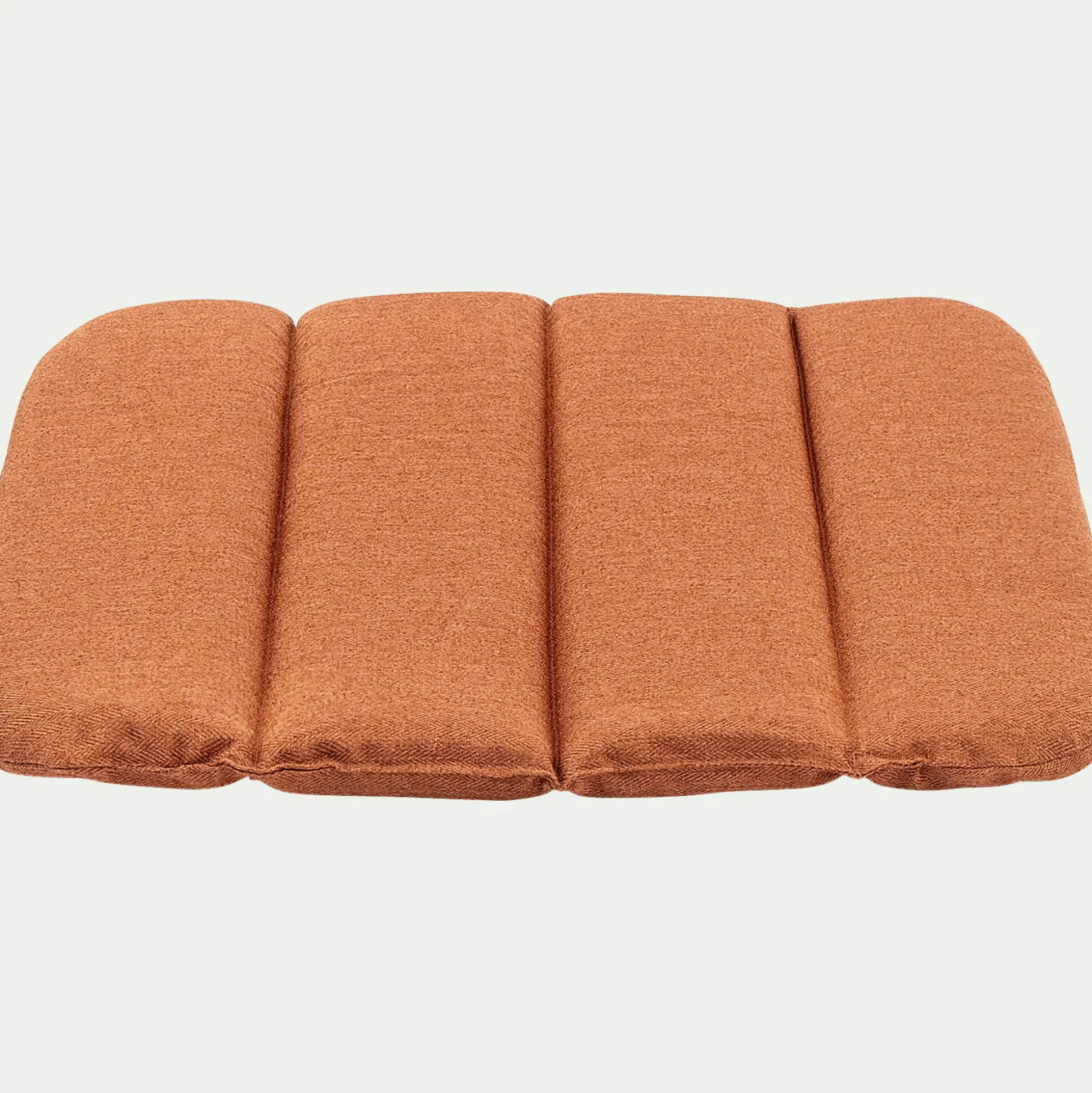 Galette de chaise indoor & outdoor en tissu déperlant - marron rustrel