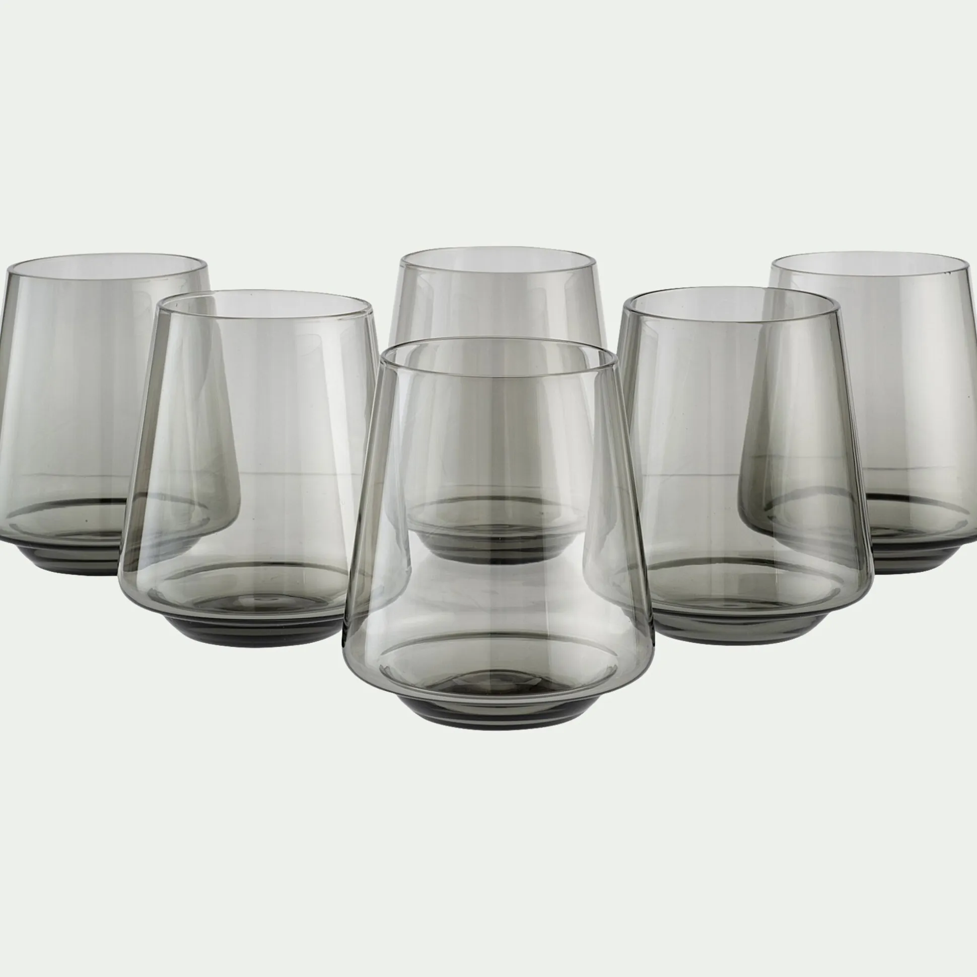 Gobelet bas en verre sodo-calcique 44cl - noir