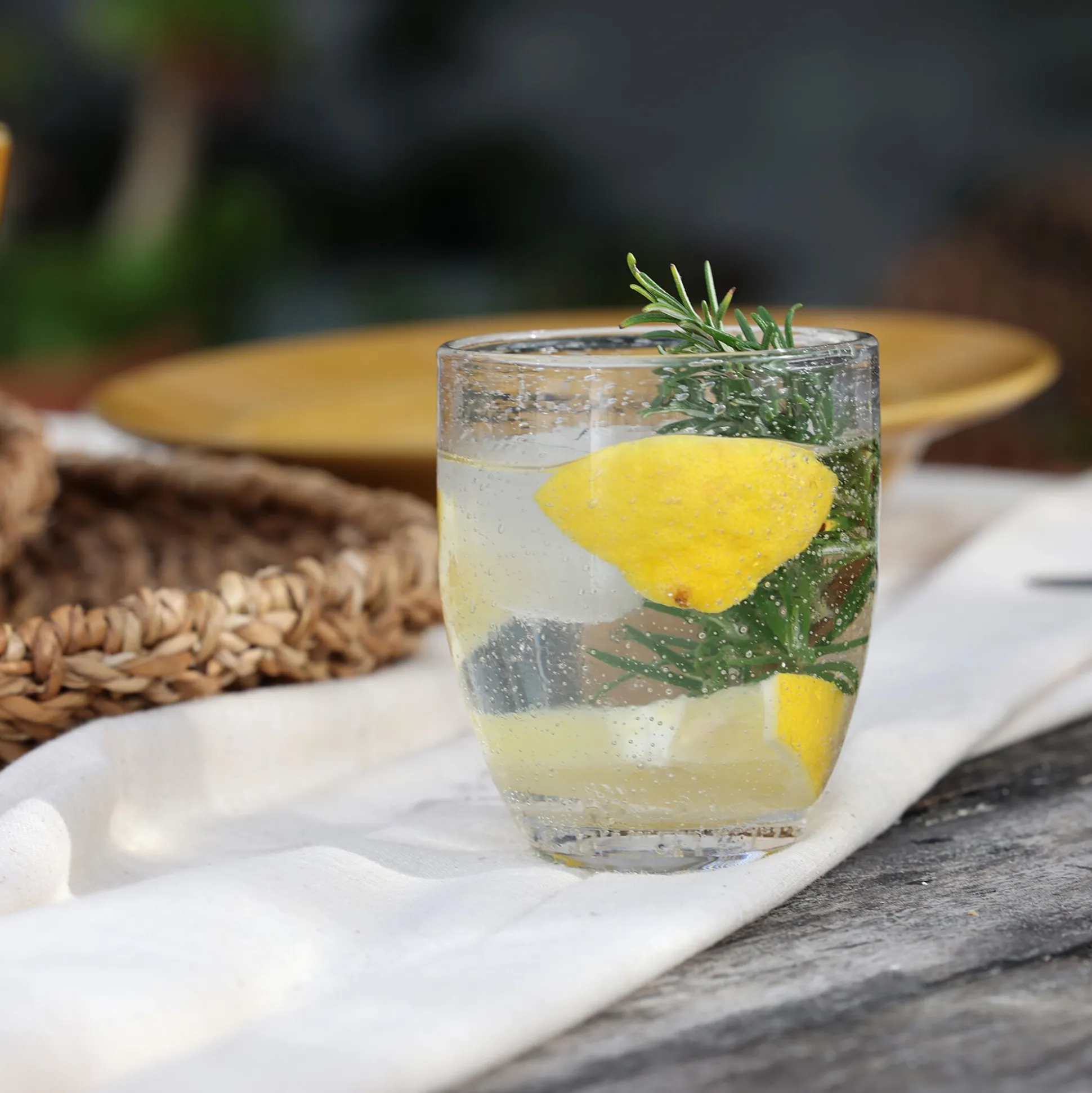 Gobelet en verre bullé 35cl - transparent