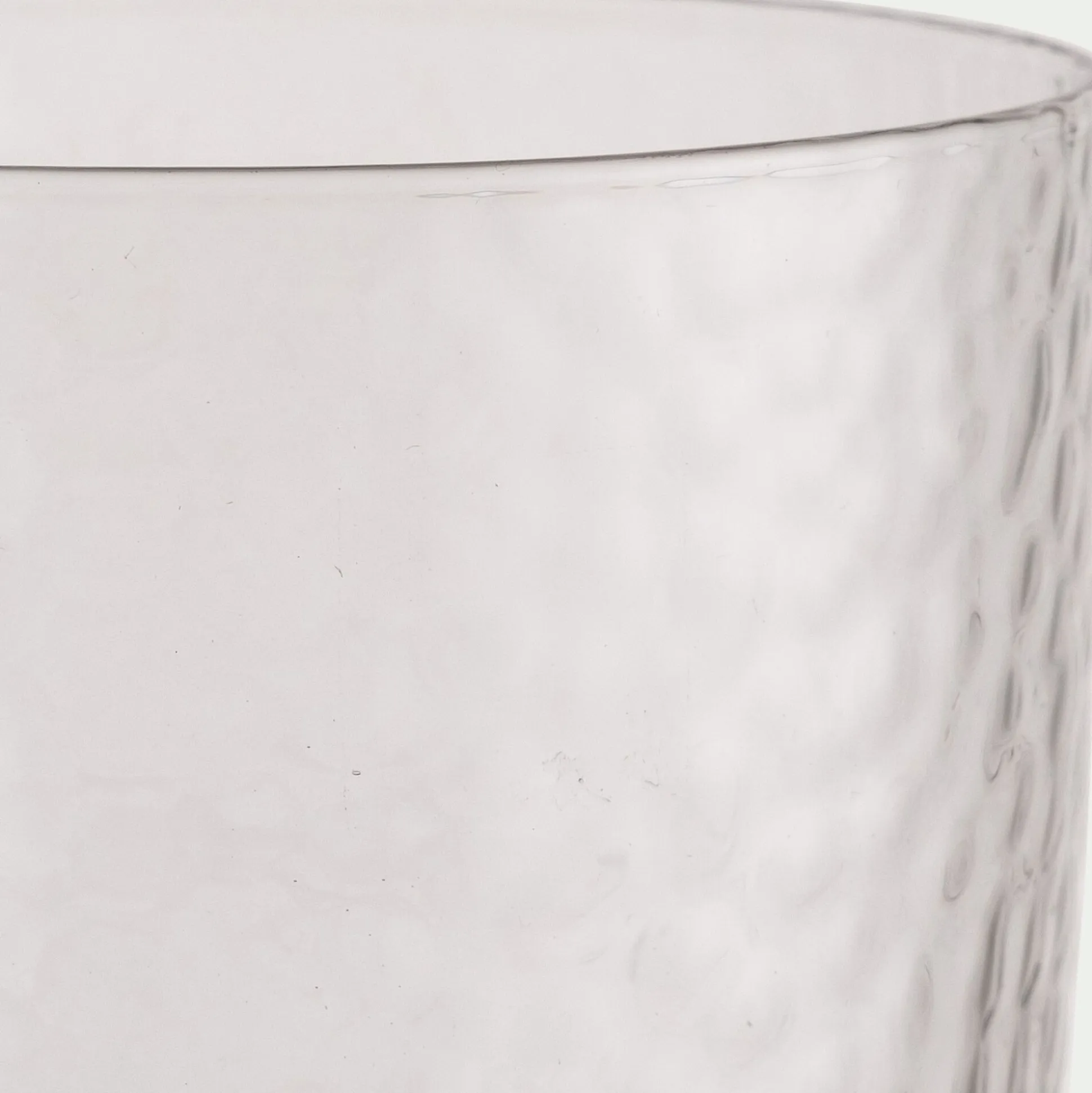 Gobelet en verre martelé 33,5cl - transparent