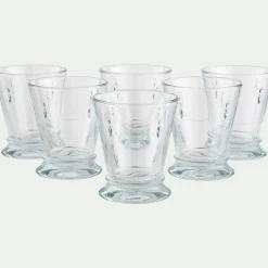 Gobelet en verre pressé 26cl - transparent
