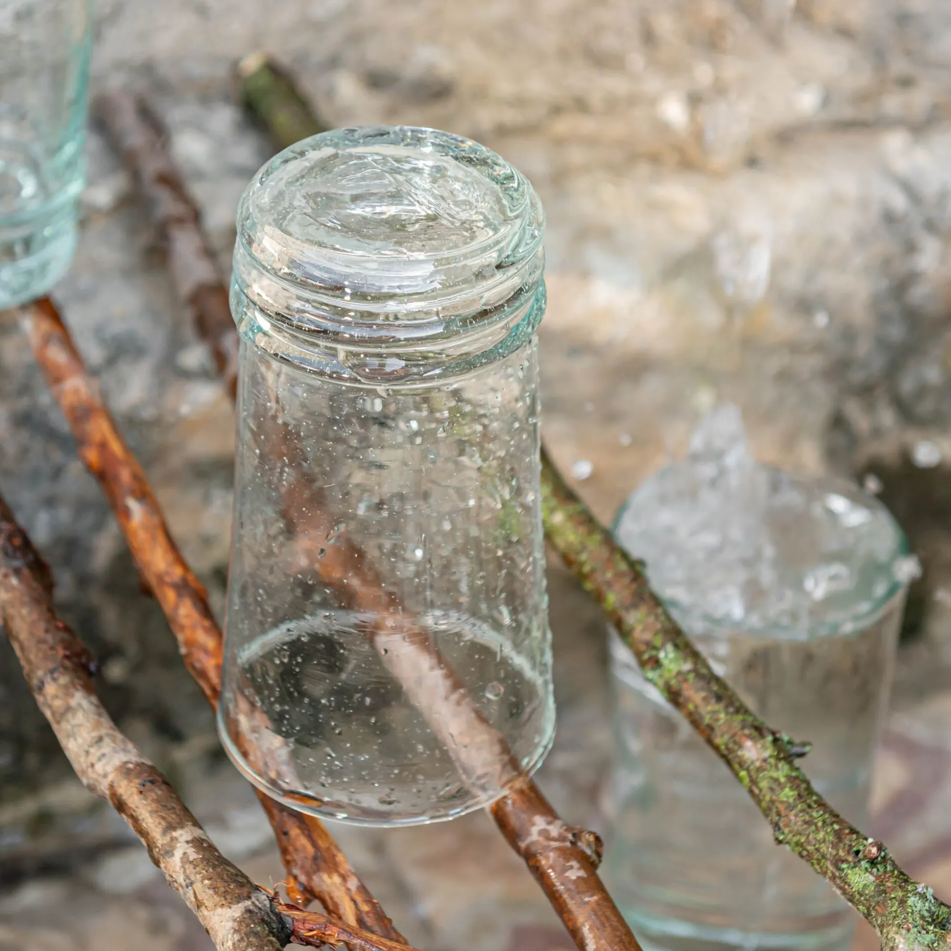 Gobelet haut en verre recyclé 30cl - transparent