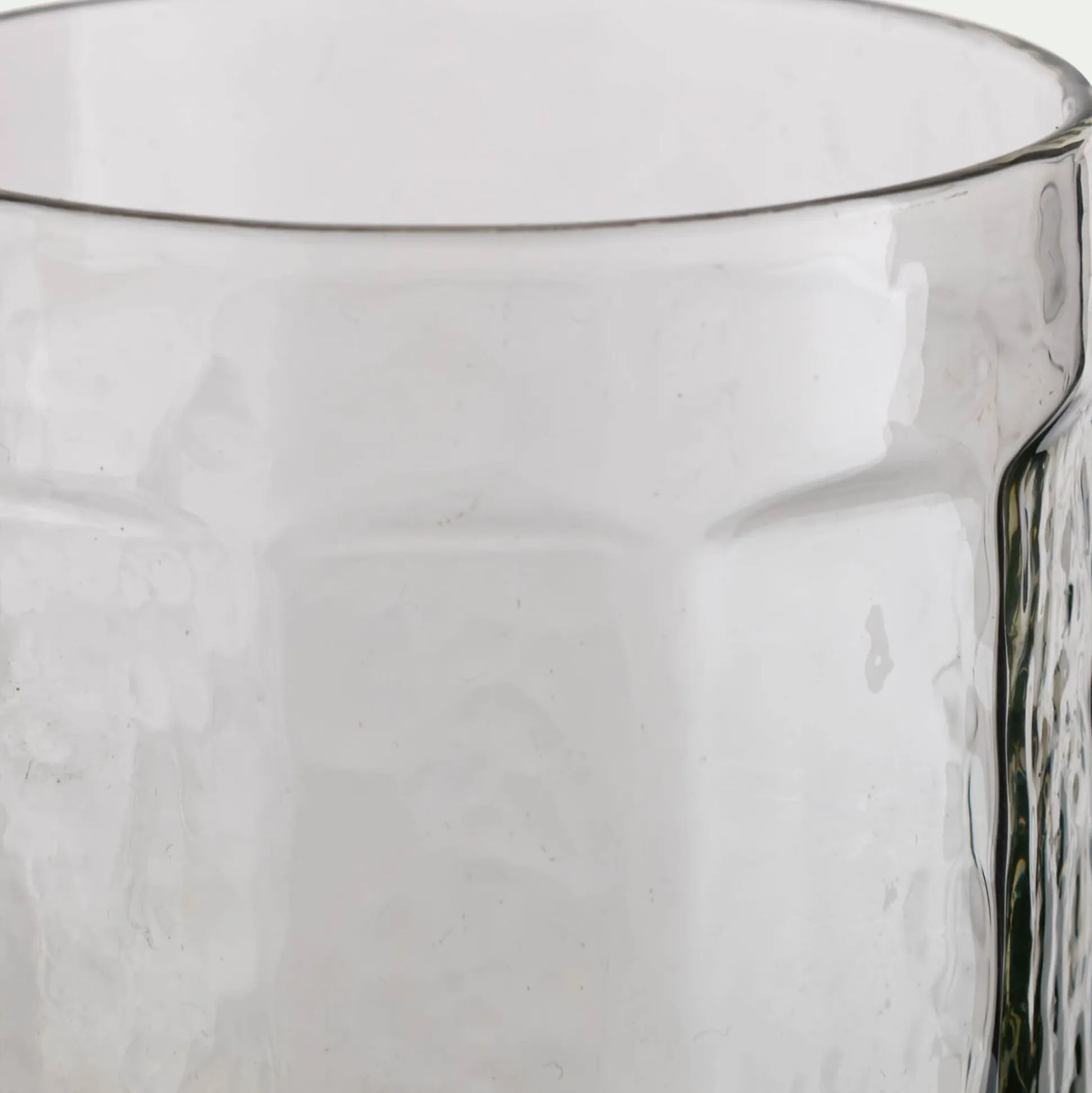 Gobelet texturé en verre 34cl - transparent
