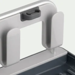 Égouttoir à gourdes en plastique et aluminium - gris