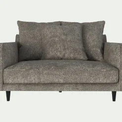 Grand fauteuil fixe en tissu joint - beige alpilles