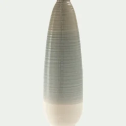 Grand vase en céramique H54,5cm - gris