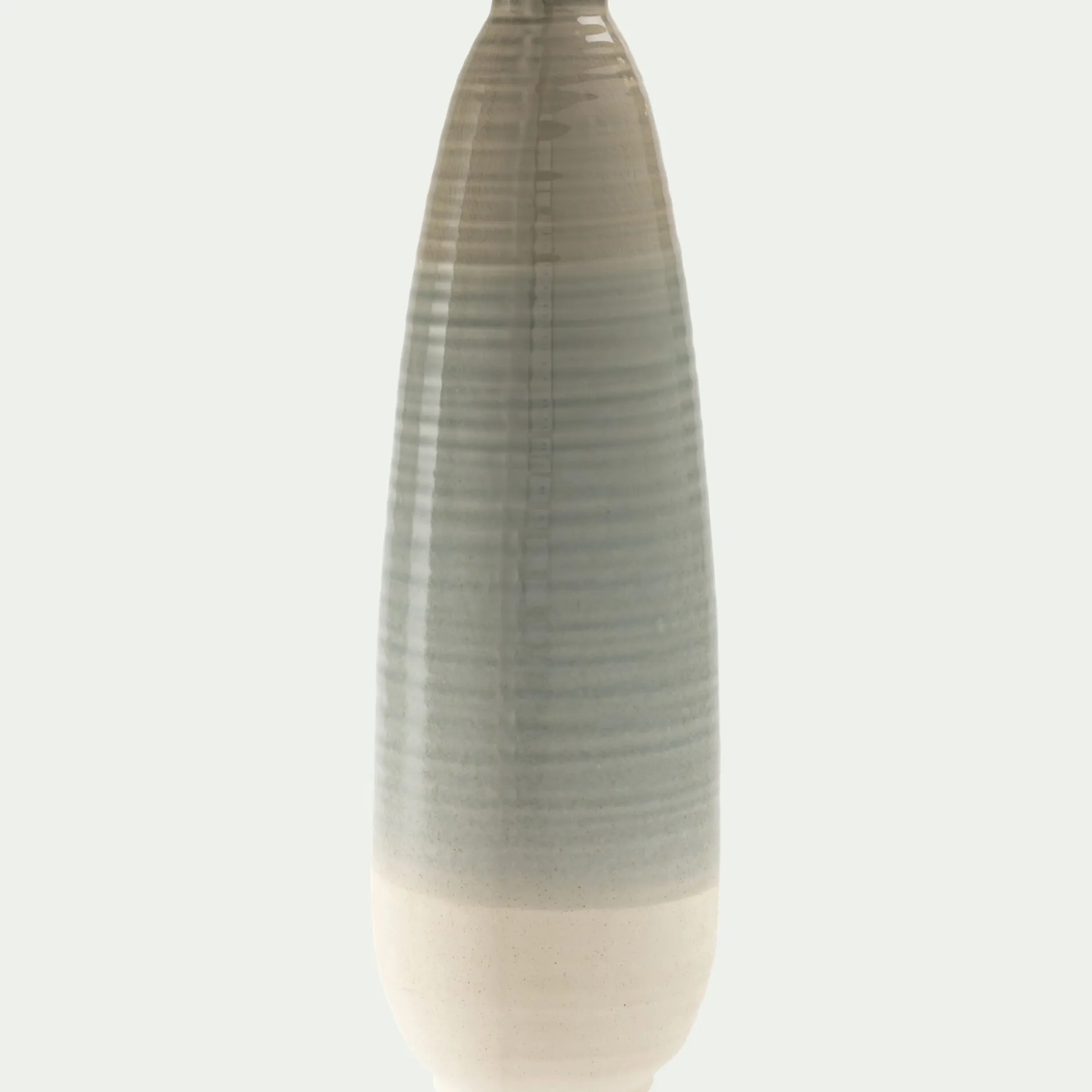 Grand vase en céramique H54,5cm - gris