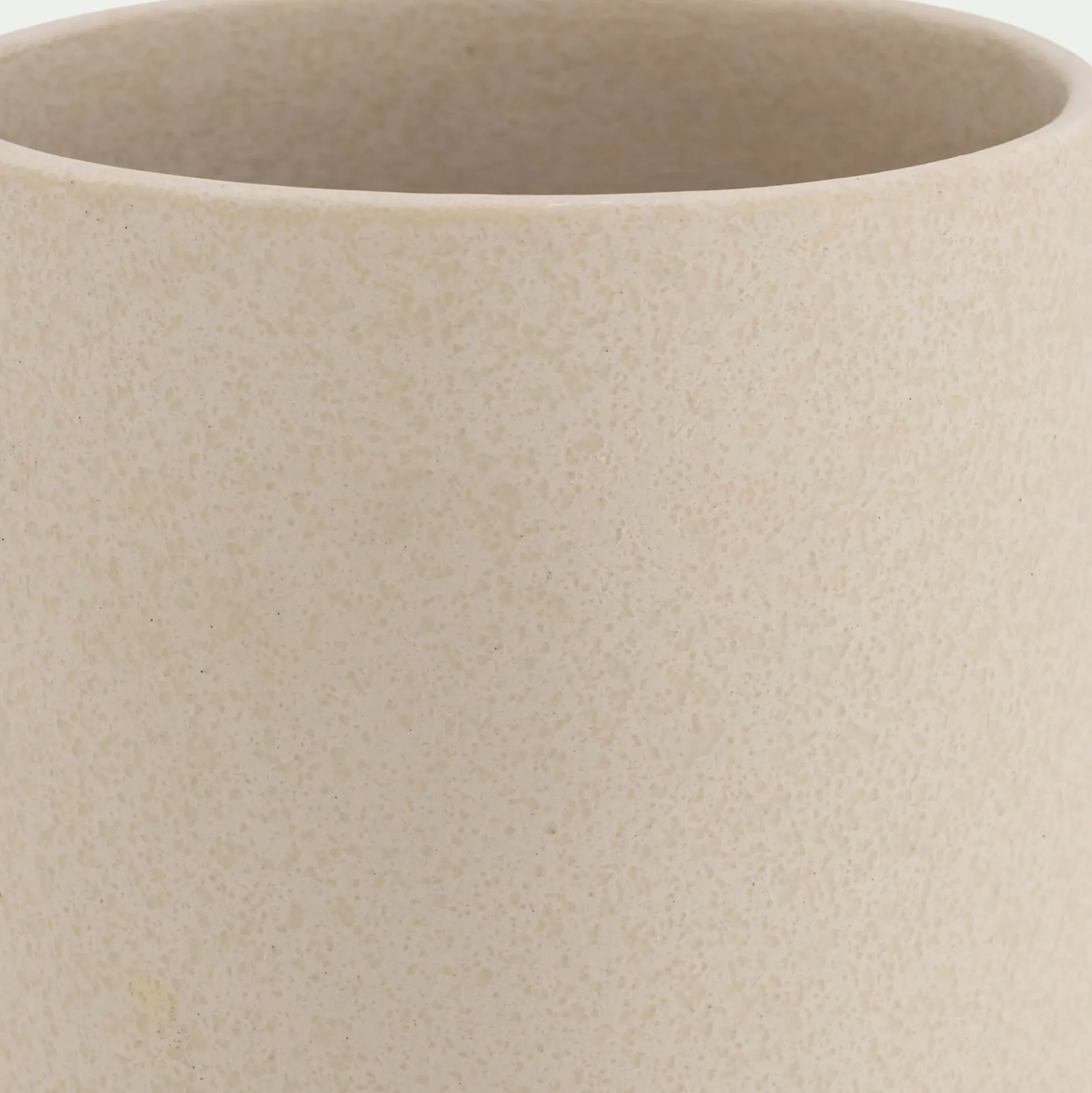 Grand vase en faïence H30cm - beige