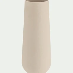 Grand vase en faïence H32cm - beige