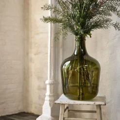 Grand vase en verre recyclé H42cm - vert