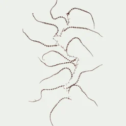 Guirlande de noël de pin marron en plastique L150cm