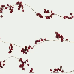 Guirlande de Noël imitation baies rouges 183cm
