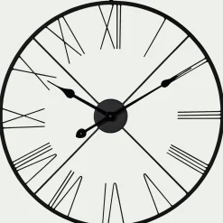 Horloge murale en fer noir D60cm