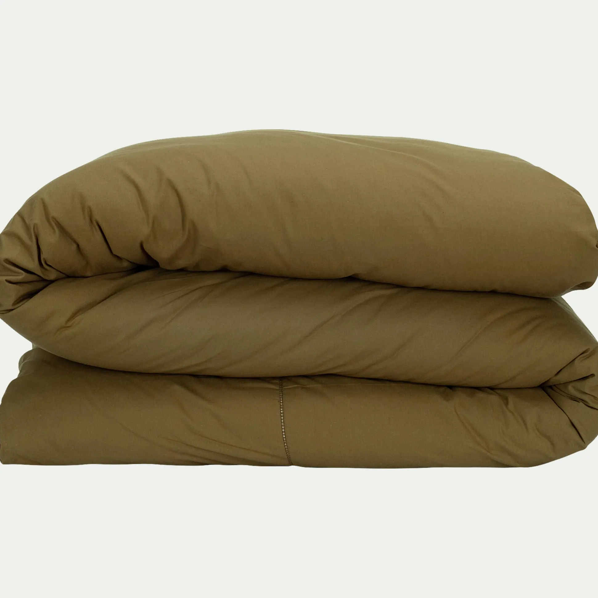 Housse de couette en coton bio 260x240cm - vert mousse