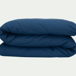 Housse de couette en coton bio 240x220cm - bleu abysse
