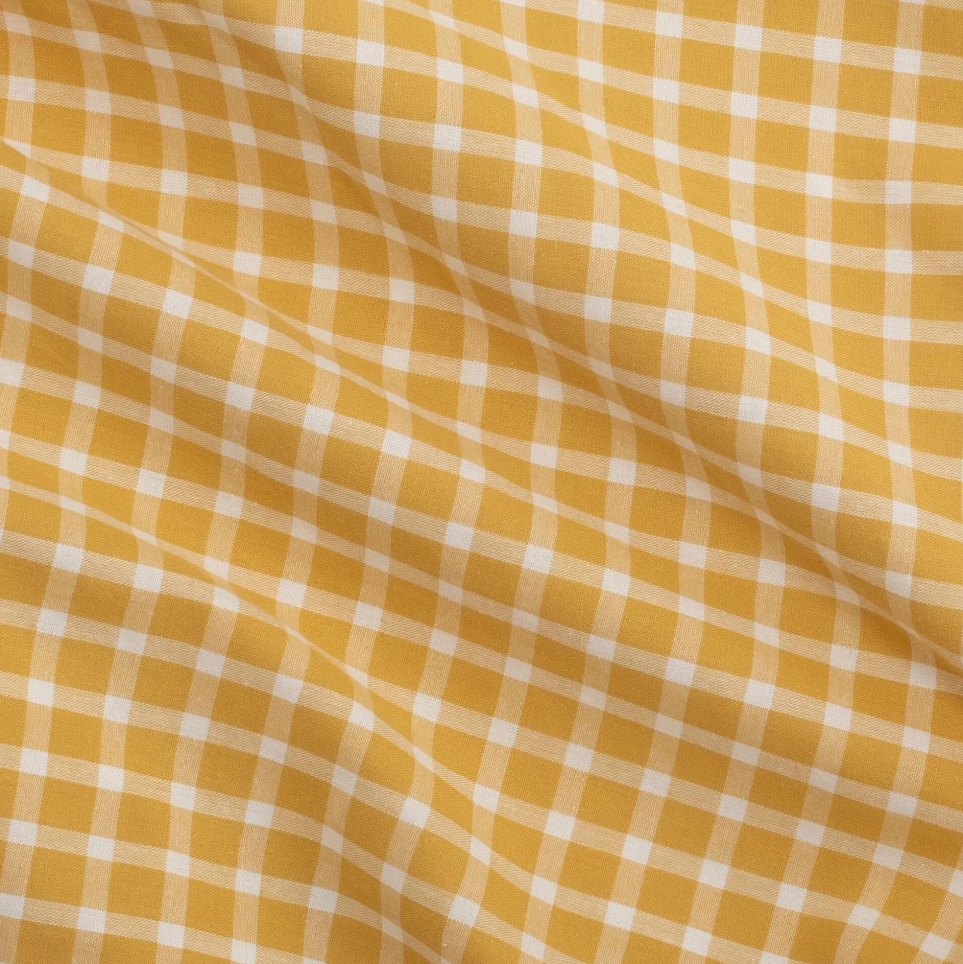 Housse de couette en coton motif carreaux 240x220cm - jaune
