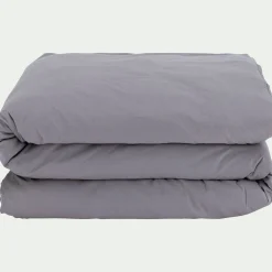 Housse de couette en coton 240x220cm - gris restanque