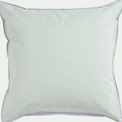 Housse de couette enfant bicolore 140x200cm et 1 taie d'oreiller 63x63cm - bleu