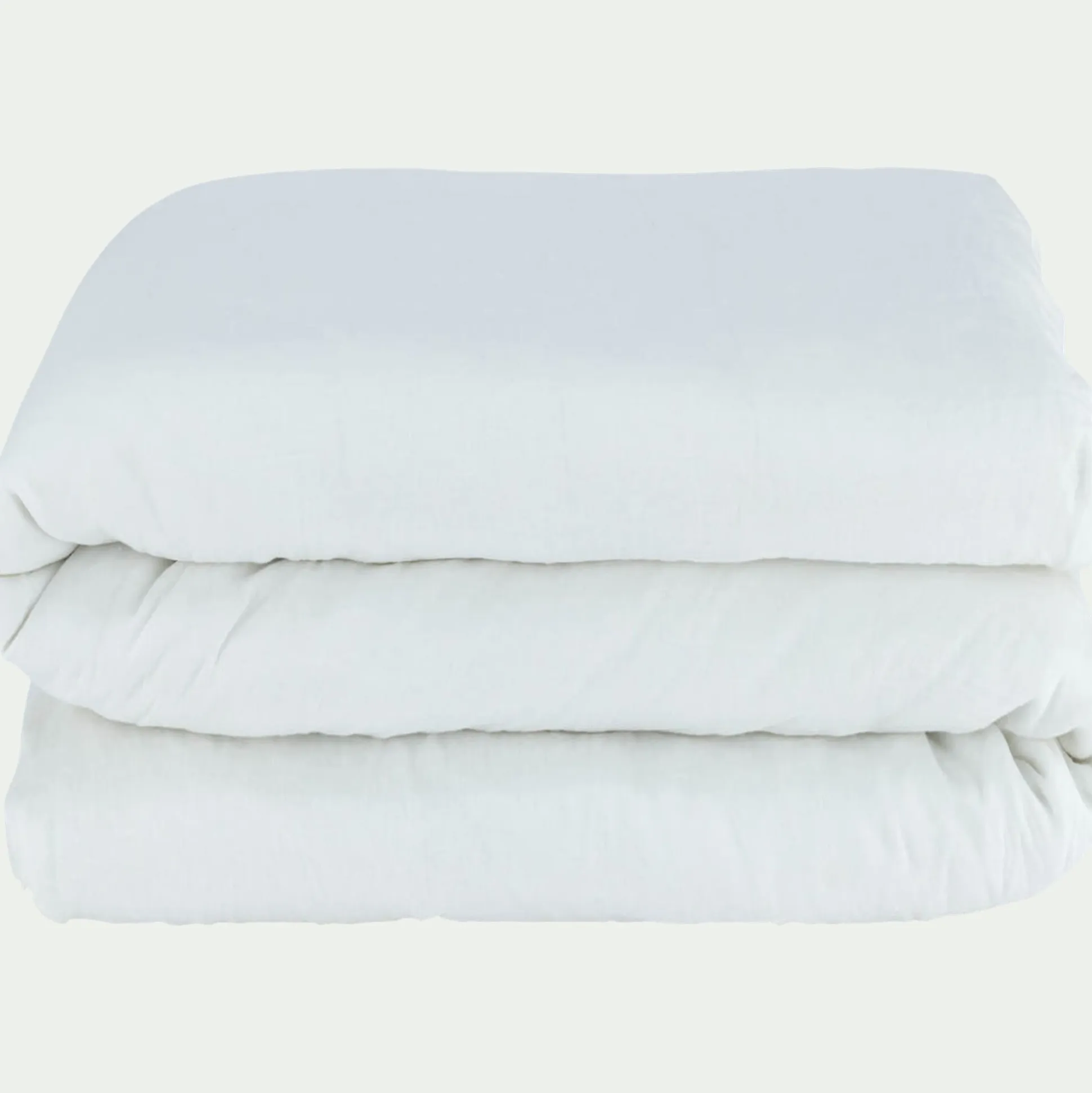 Housse de couette en lin lavé 260x240cm - blanc capelan