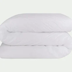 Housse de couette en percale de coton 240x220cm - blanc