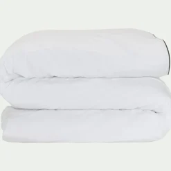 Housse de couette en percale de coton 260x240cm - blanc