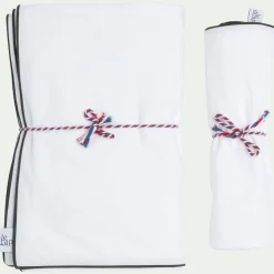 Housse de couette en percale de coton 260x240cm - blanc