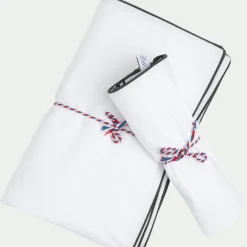 Housse de couette en percale de coton 260x240cm - blanc