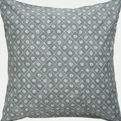 Housse de couette 240x220cm et 2 taies d'oreiller 63x63cm en coton lavé - bleu
