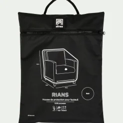 Housse de protection pour fauteuil de jardin (75x75xH60cm) - noir