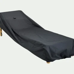 Housse de protection pour transat (L200x75xH45cm) - noir