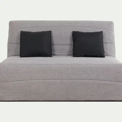 Housse pour canapé BZ et 2 housses de coussin 160x200cm - gris borie