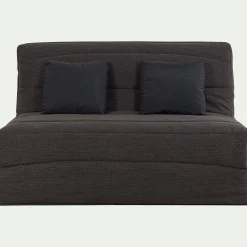 Housse pour canapé BZ et 2 housses de coussin 160x200cm - gris anthracite