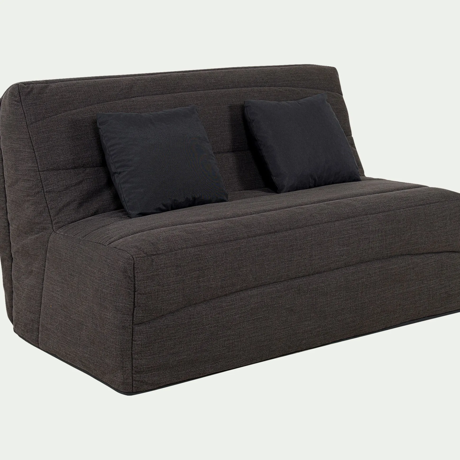 Housse pour canapé BZ et 2 housses de coussin 160x200cm - gris anthracite