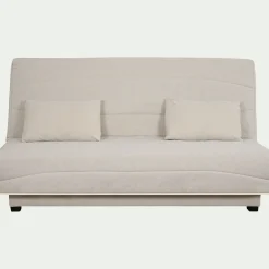 Housse pour clic-clac et 2 housses de coussin 130x190 cm - beige