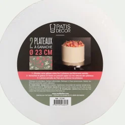 Kit disques de lissage ganache 23cm - blanc