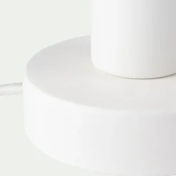 Lampe applique en métal blanc D10xH9cm