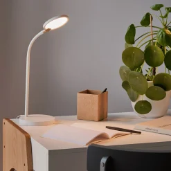 Lampe de bureau avec variateur H31,50cm - blanc