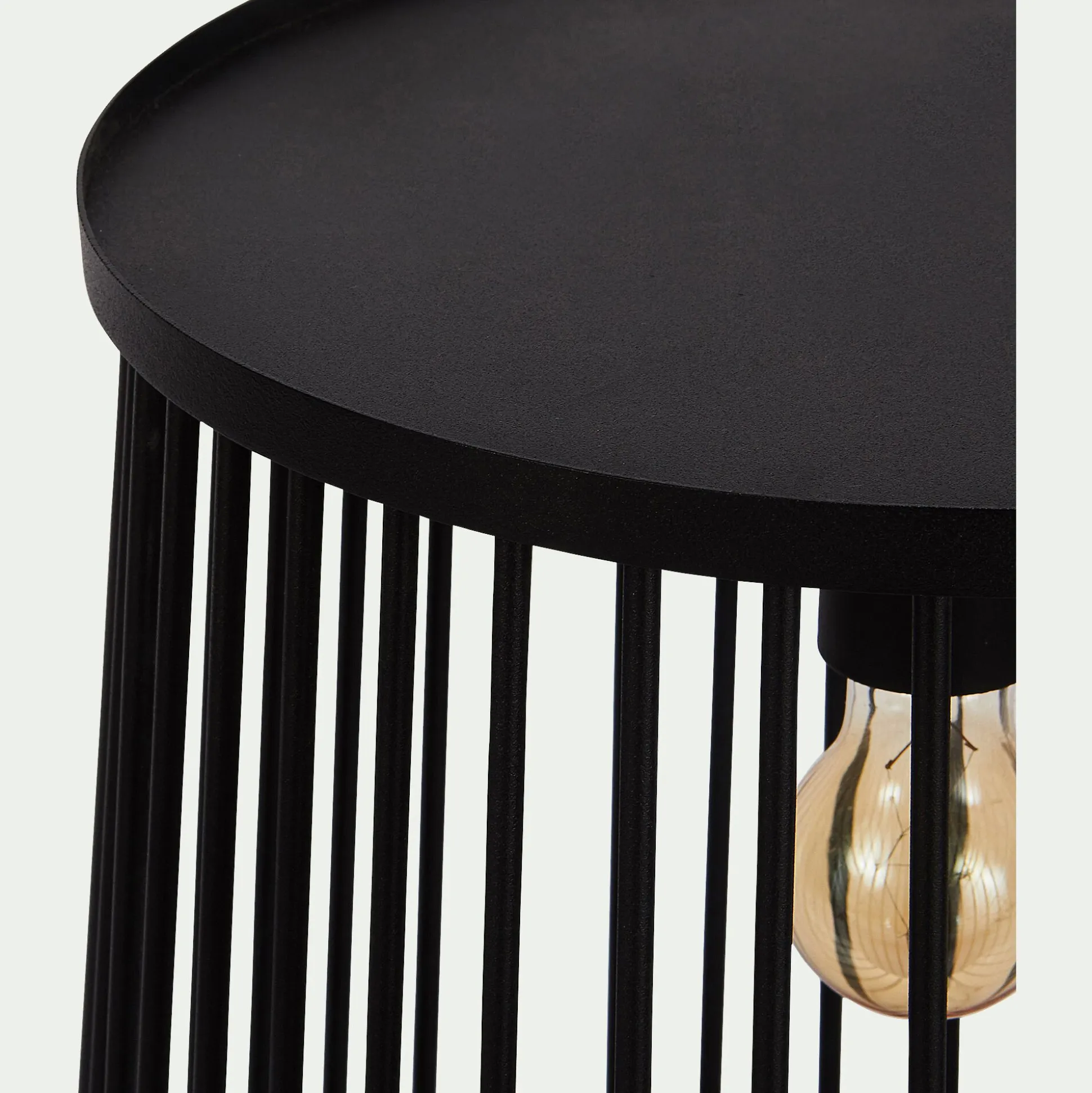 Lampe de sol en métal - noir H61,3xD40cm
