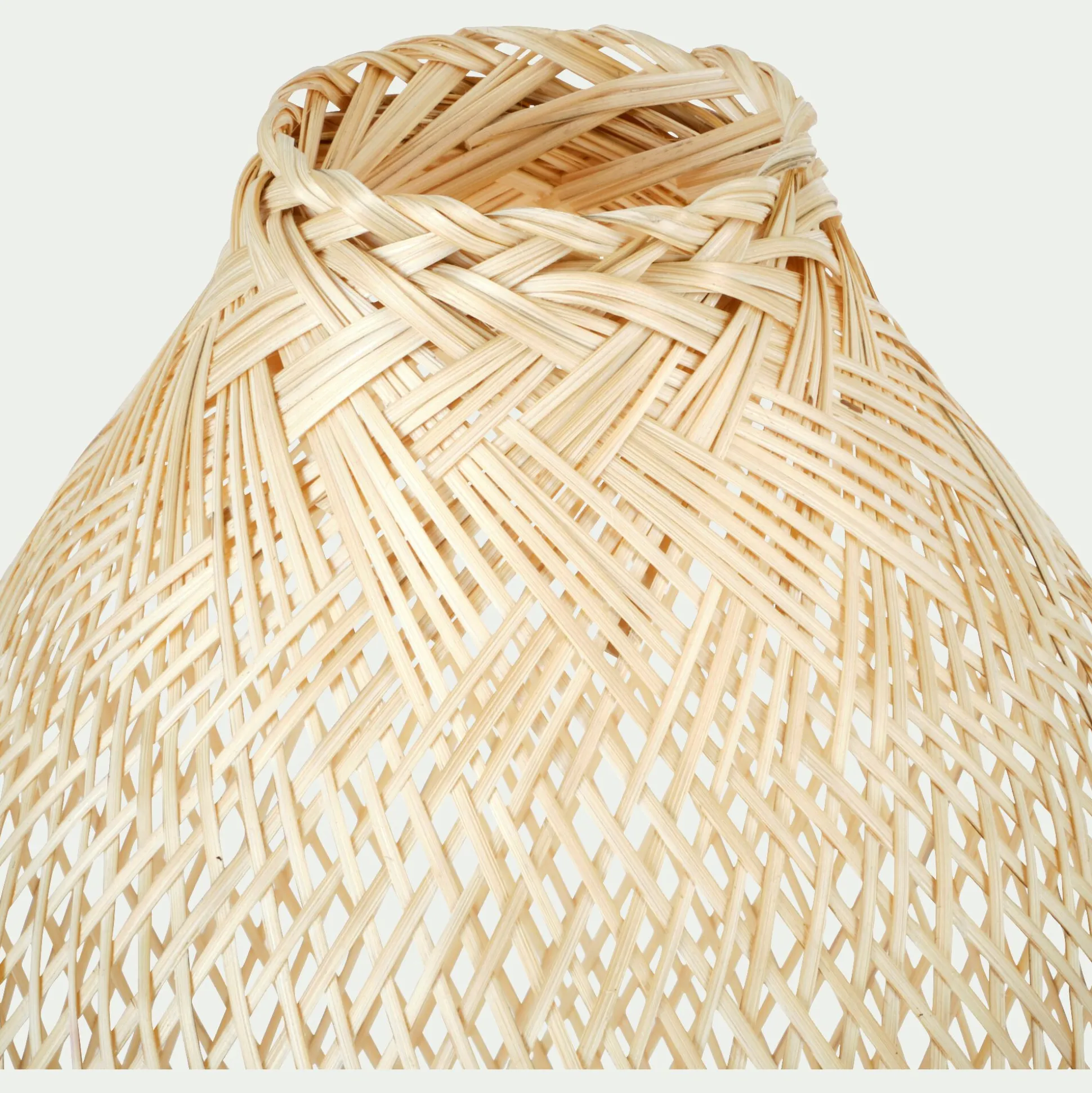 Lampe de sol électrifiée en bambou D30cm - naturel