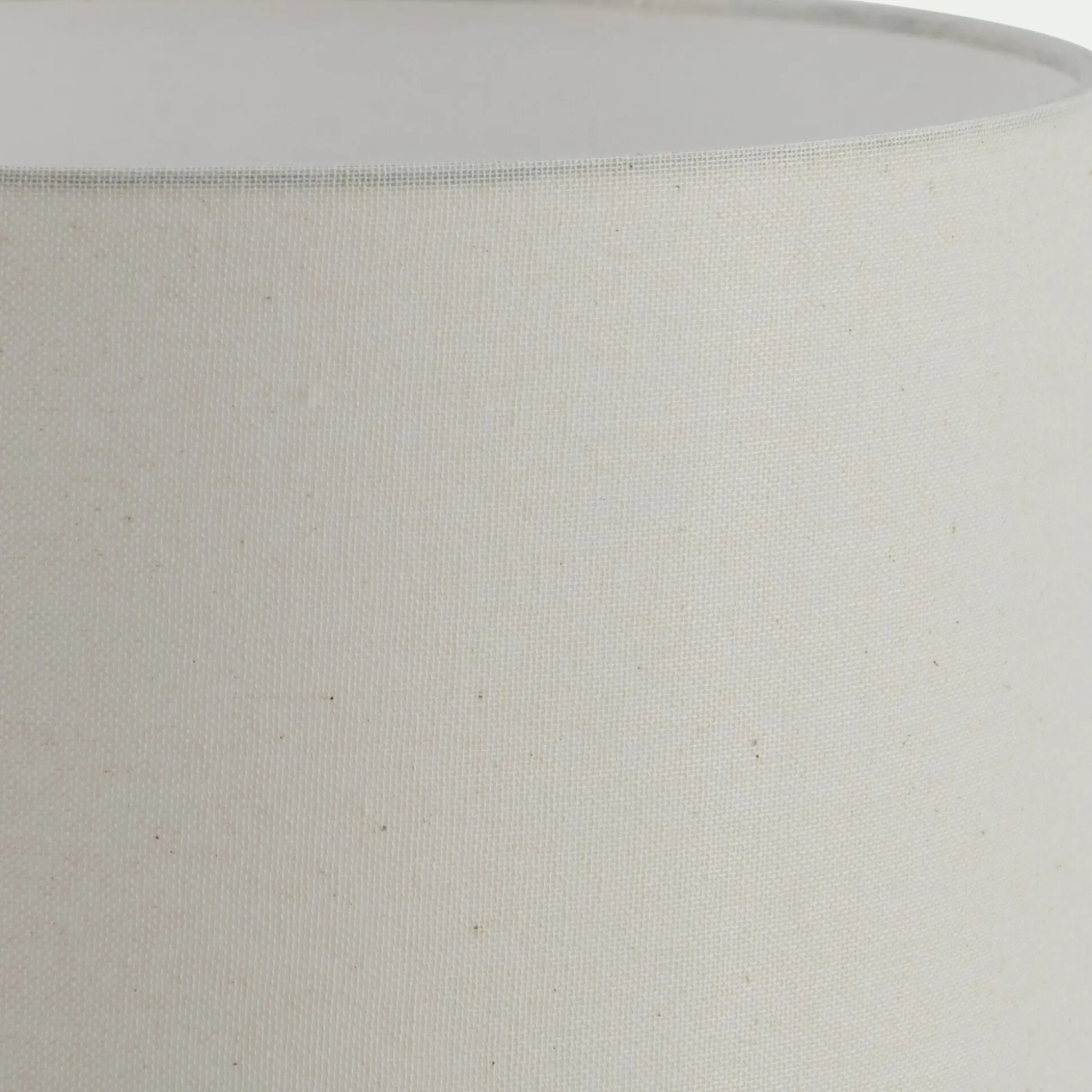 Lampe en bois clair et coton - noir