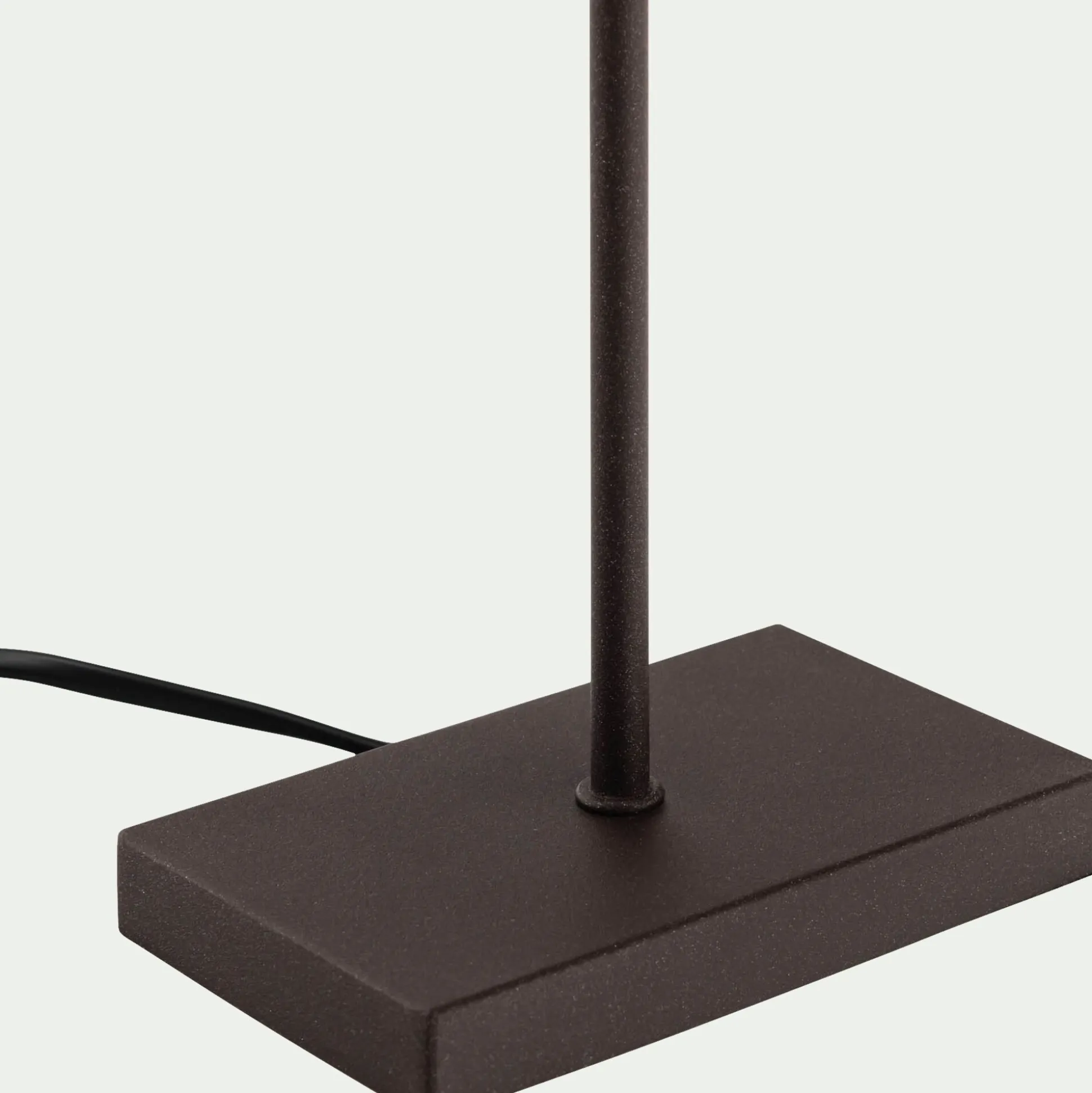 Lampe métal avec abat-jour H47cm - taupe clair